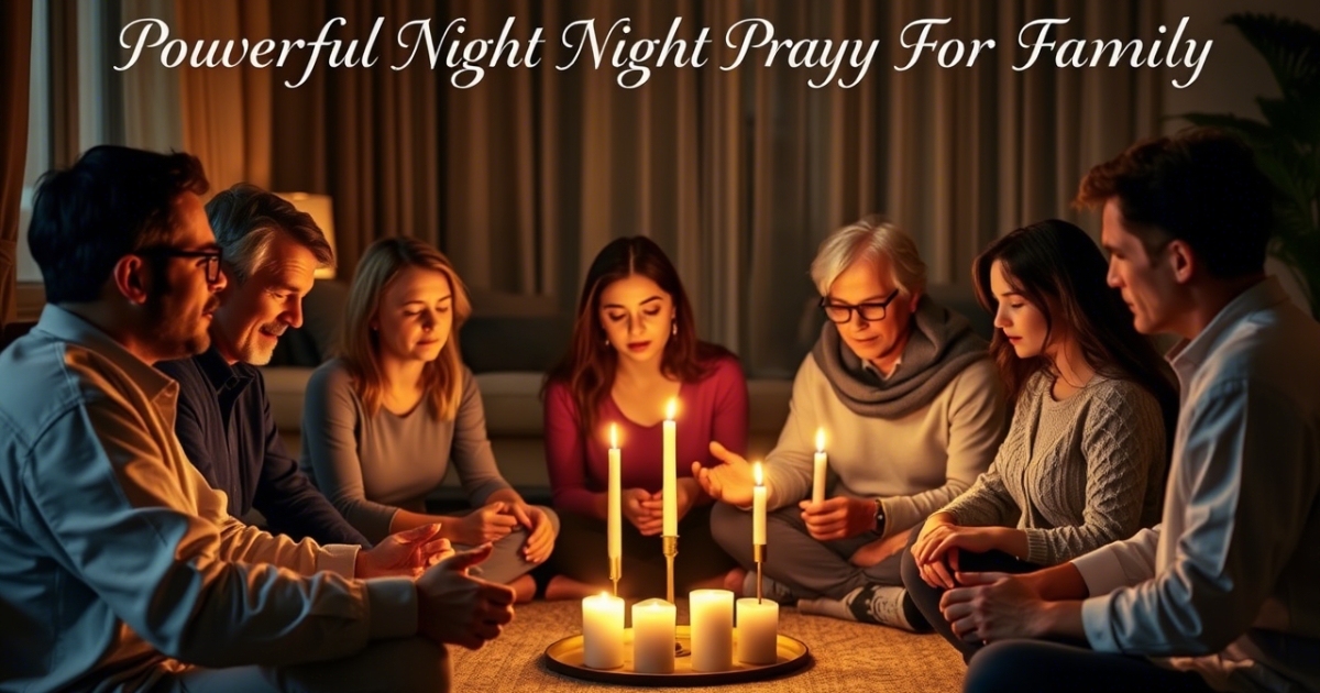 powerful night prayer for family