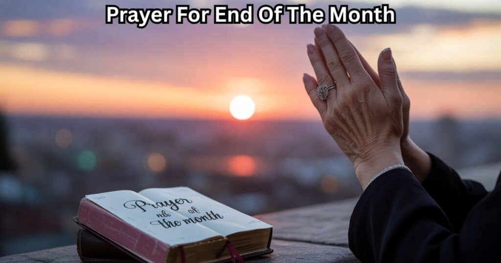 Prayer For End Of The Month