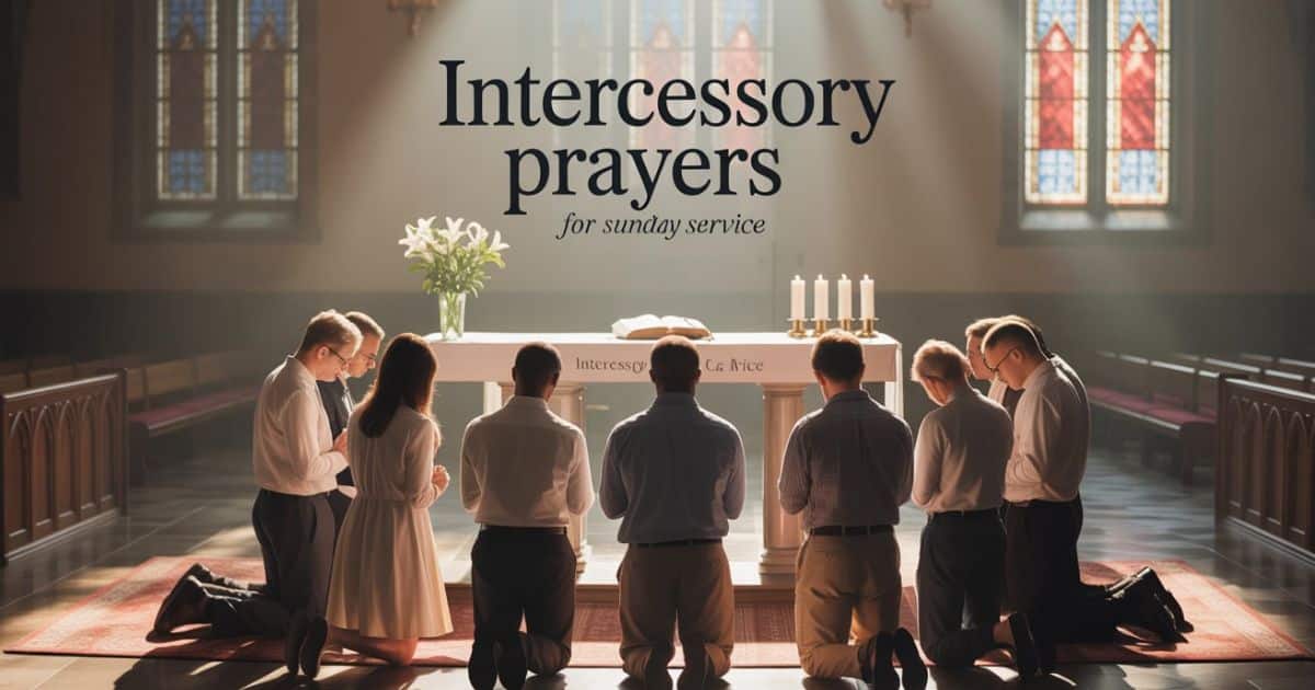 intercessory prayers for sunday service