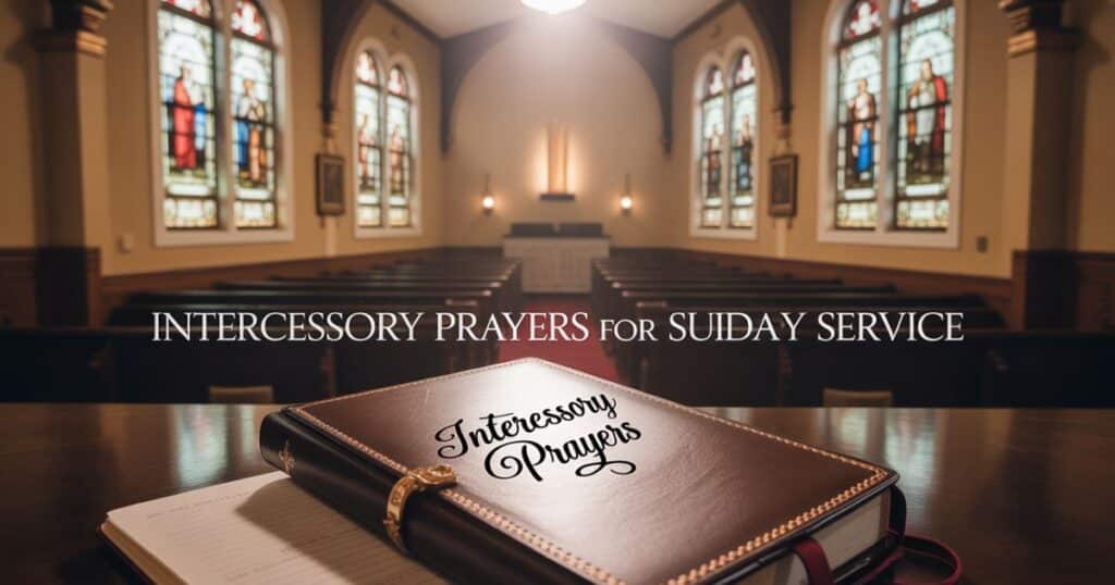 intercessory prayers for sunday service