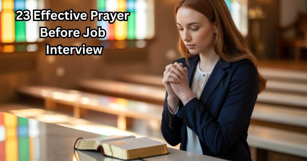 prayer for job interview