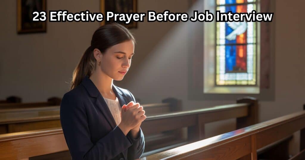 prayers for job interview