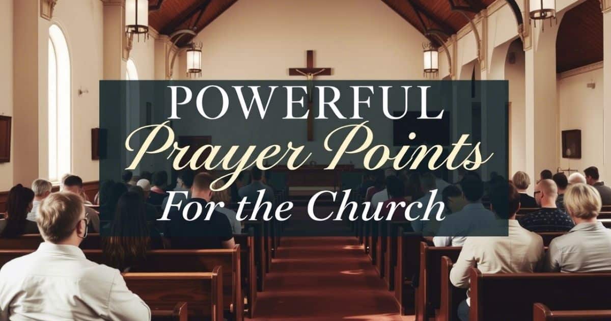 prayer points for the church