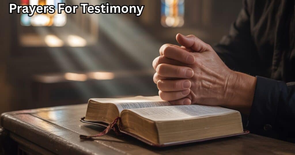 Prayers For Testimony