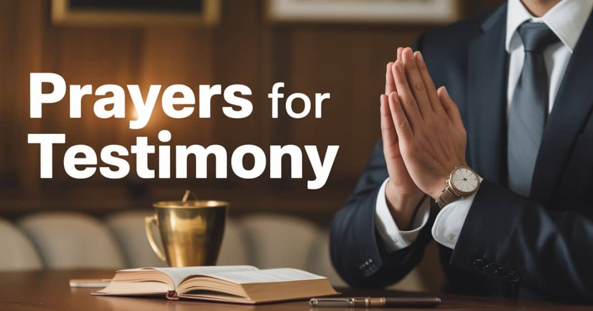 Prayers For Testimony